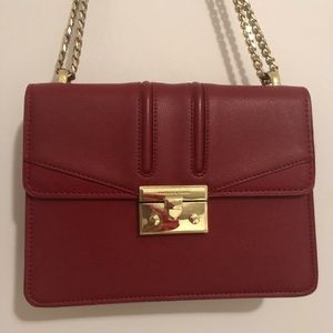 Charles and Keith 2-way red bag